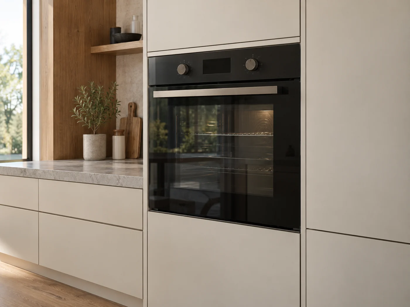 Miele H 2465 BP ACTIVE｜嵌入式電烤箱櫥櫃安裝生成示意