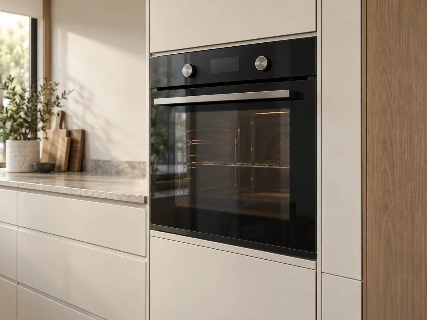 Miele H 2466 B ACTIVE|嵌入式電烤箱櫥櫃安裝生成示意