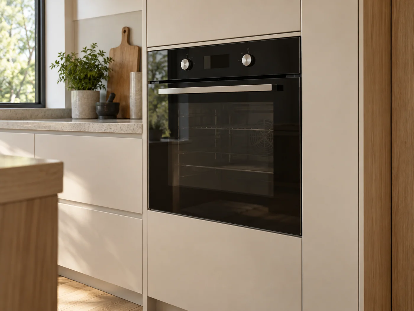 Miele H 2466 BP ACTIVE|嵌入式電烤箱櫥櫃安裝生成示意