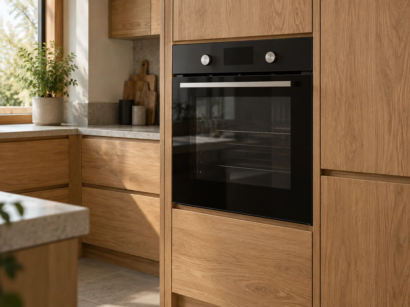 Miele H 2467 BP ACTIVE｜嵌入式電烤箱櫥櫃安裝生成示意