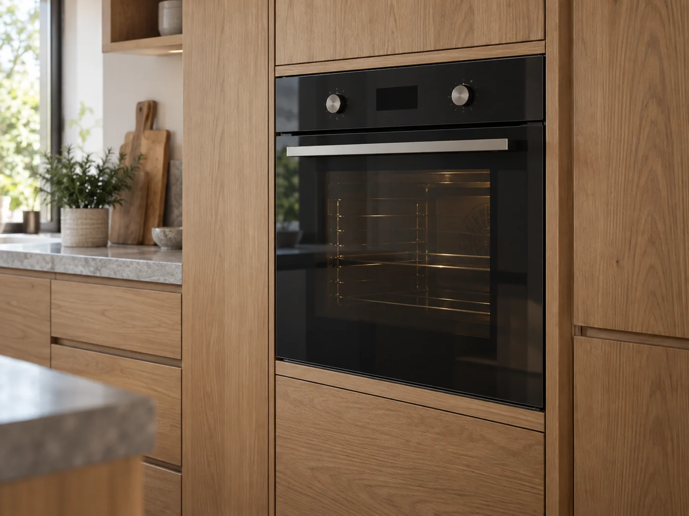Miele H 2468 B ACTIVE|嵌入式電烤箱櫥櫃安裝生成示意