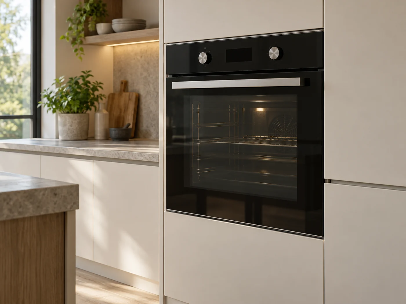 Miele H 2468 BP ACTIVE｜嵌入式電烤箱櫥櫃安裝生成示意