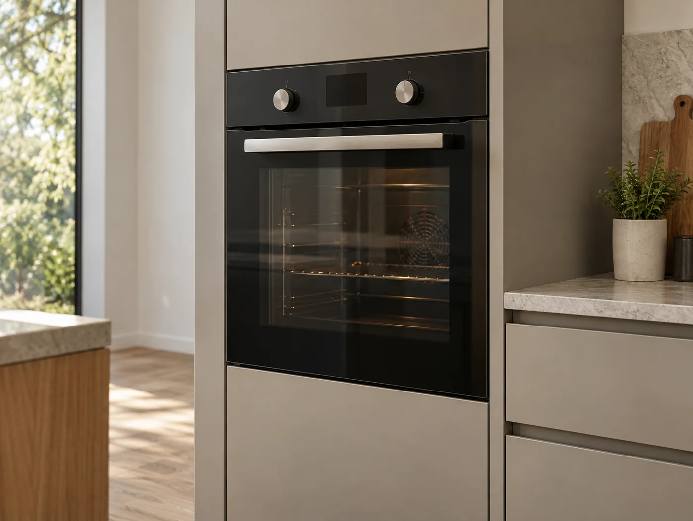Miele H 2469 BP ACTIVE｜嵌入式電烤箱櫥櫃安裝生成示意