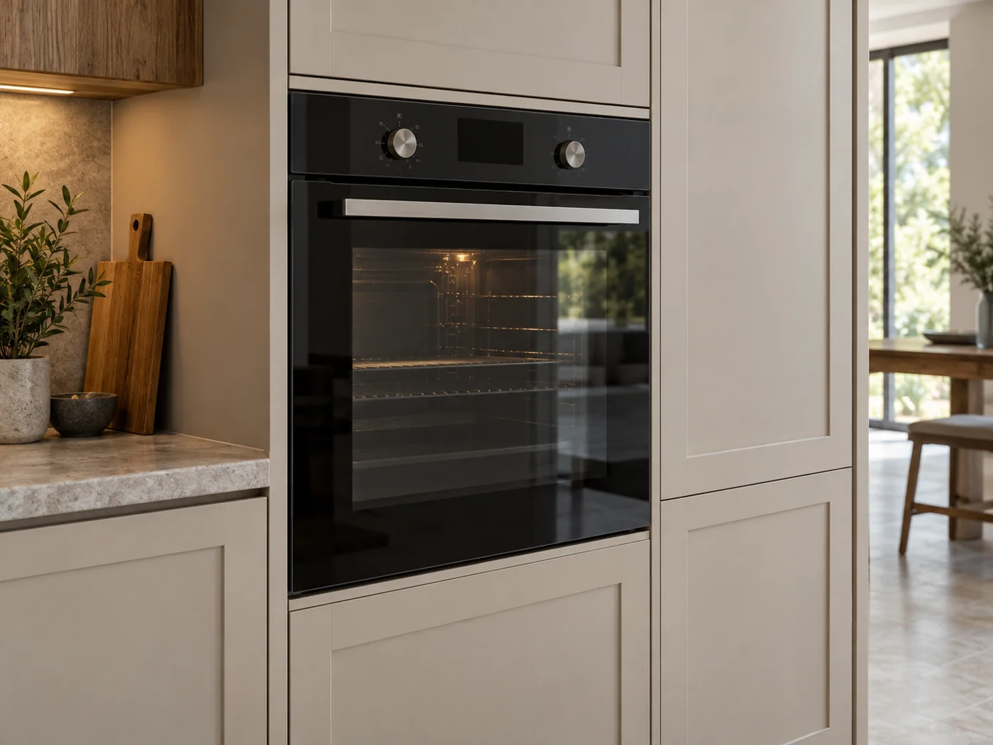 Miele H 2761 B｜嵌入式電烤箱櫥櫃安裝生成示意
