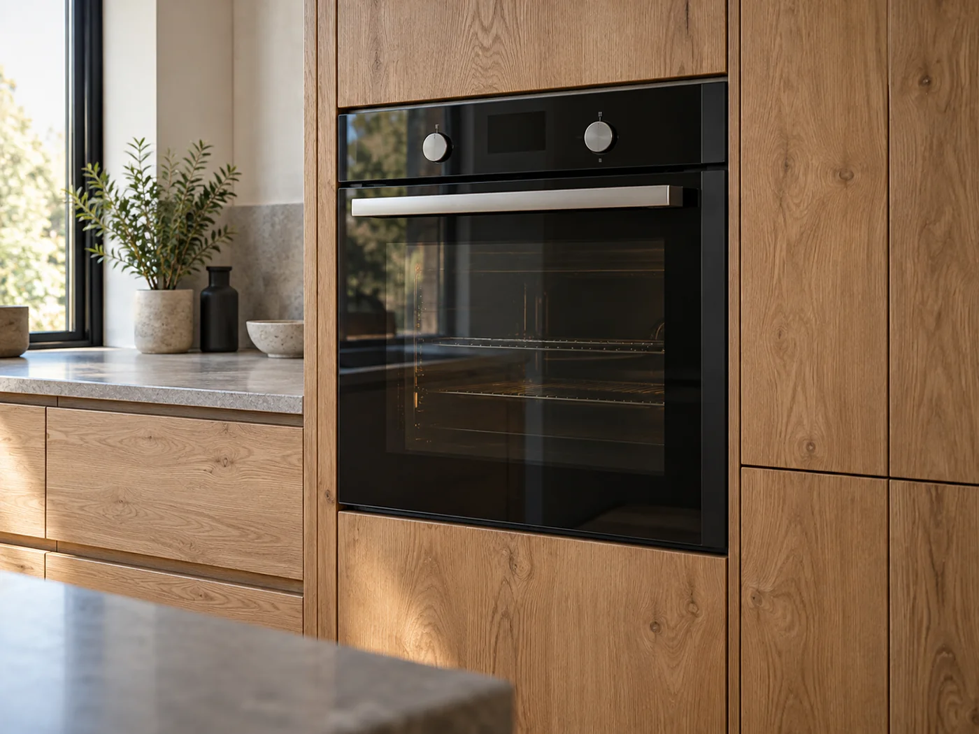 Miele H 2766 BP|嵌入式電烤箱櫥櫃安裝生成示意