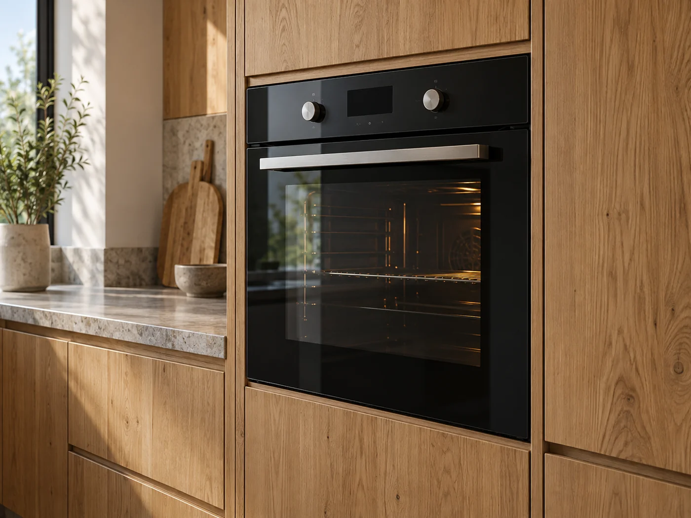 Miele H 2851 B|嵌入式電烤箱櫥櫃安裝生成示意