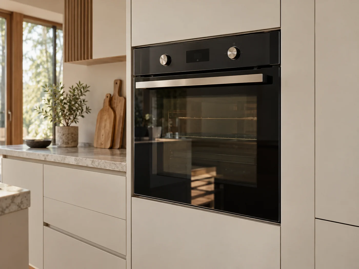 Miele H 2851 BP|嵌入式電烤箱櫥櫃安裝生成示意