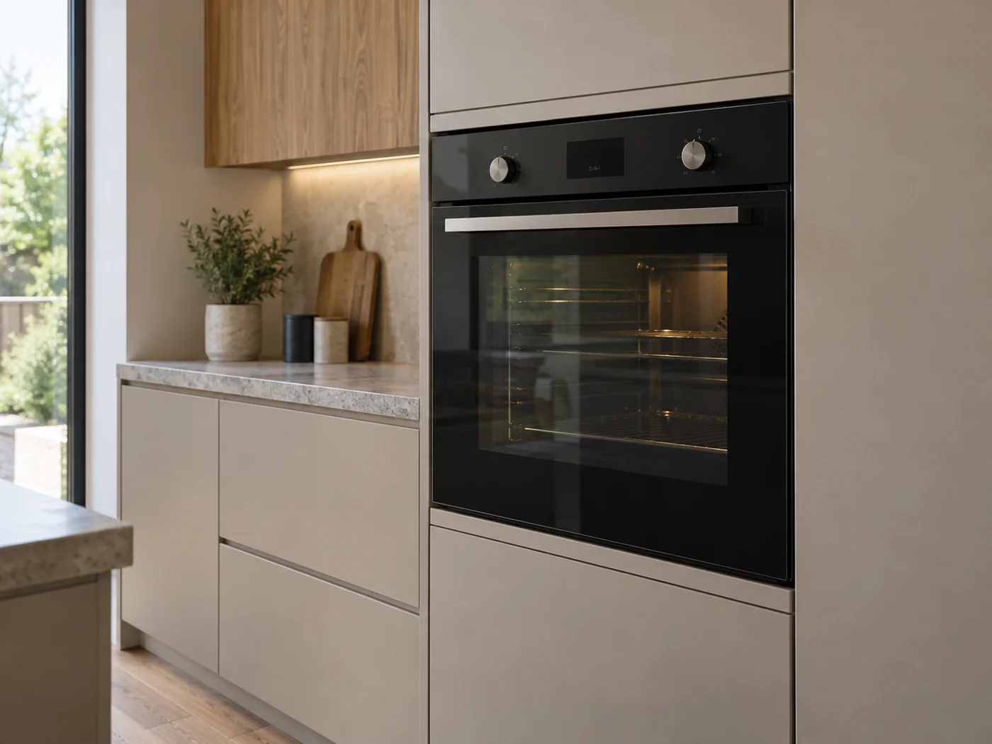 Miele H 2861 B｜嵌入式電烤箱櫥櫃安裝生成示意