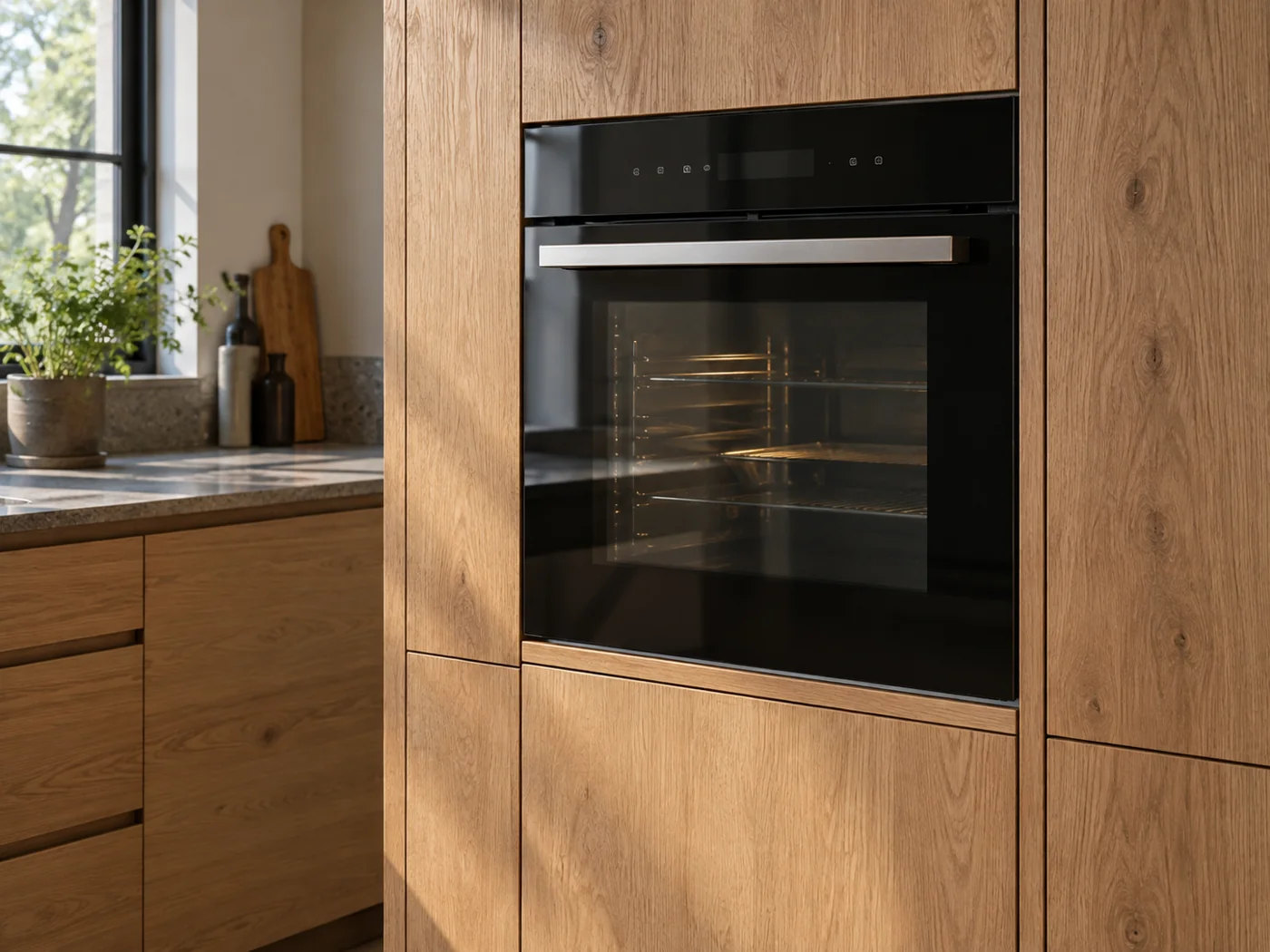 Miele H 7164 BP|嵌入式電烤箱櫥櫃安裝生成示意