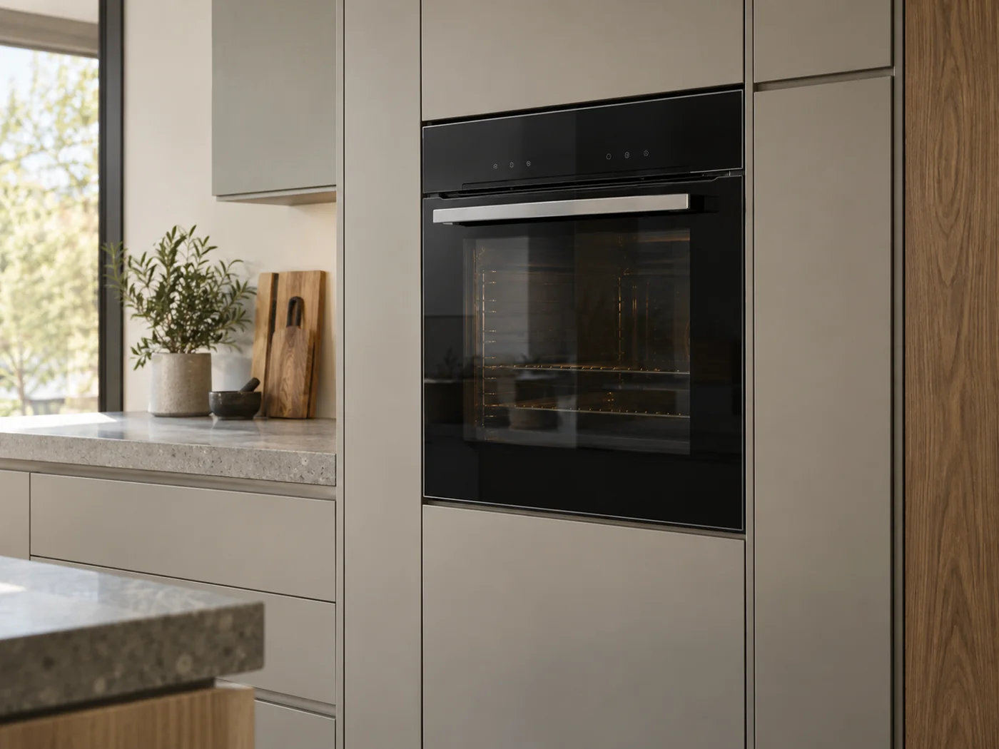 Miele H 7260 B CulinArt｜嵌入式電烤箱櫥櫃安裝生成示意