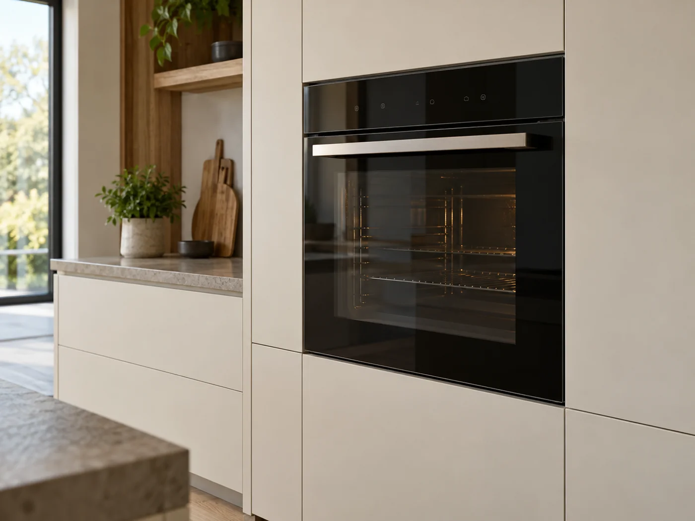 Miele H 7260 BP CulinArt|嵌入式電烤箱櫥櫃安裝生成示意