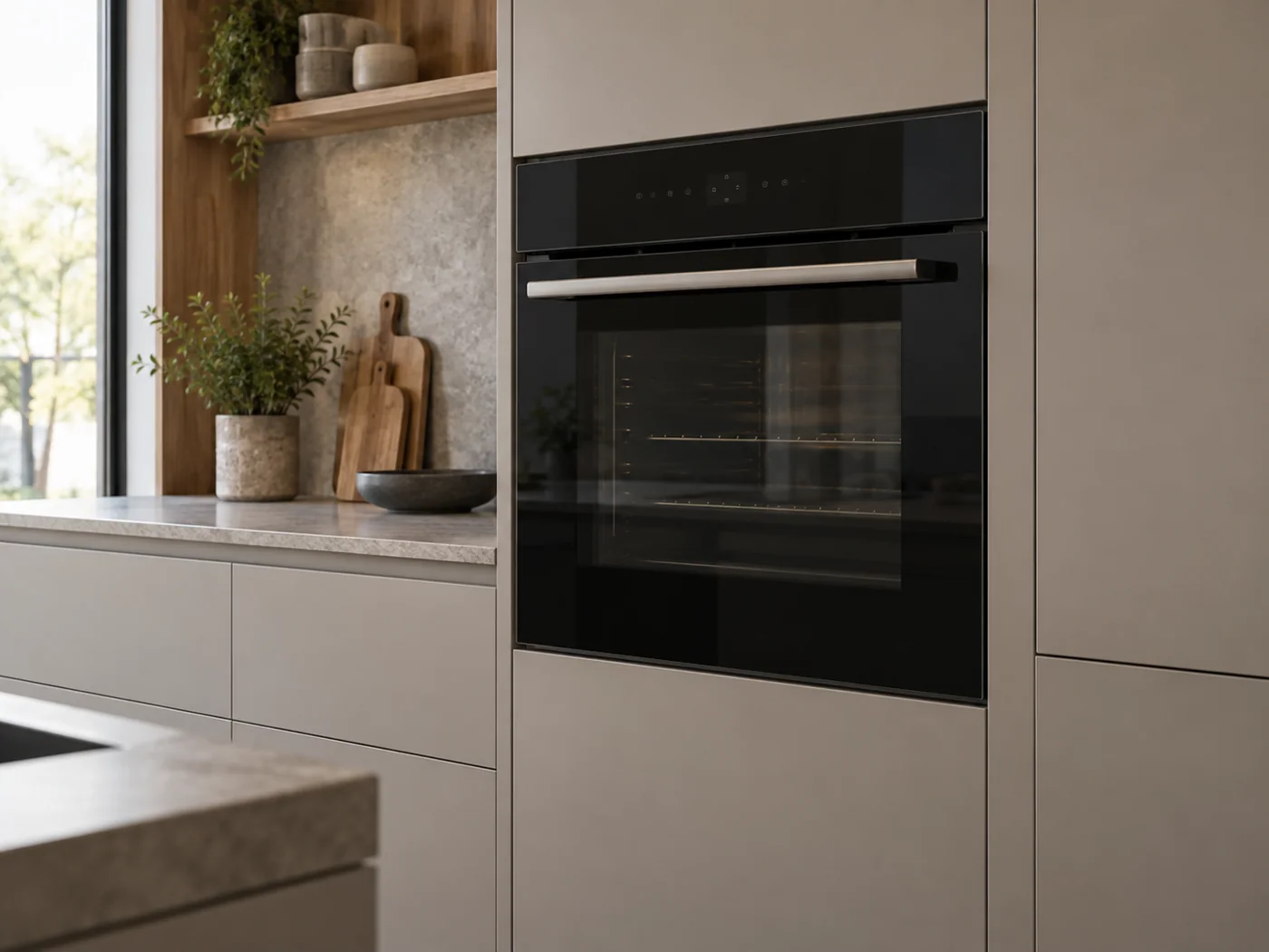 Miele H 7264 B|嵌入式電烤箱櫥櫃安裝生成示意