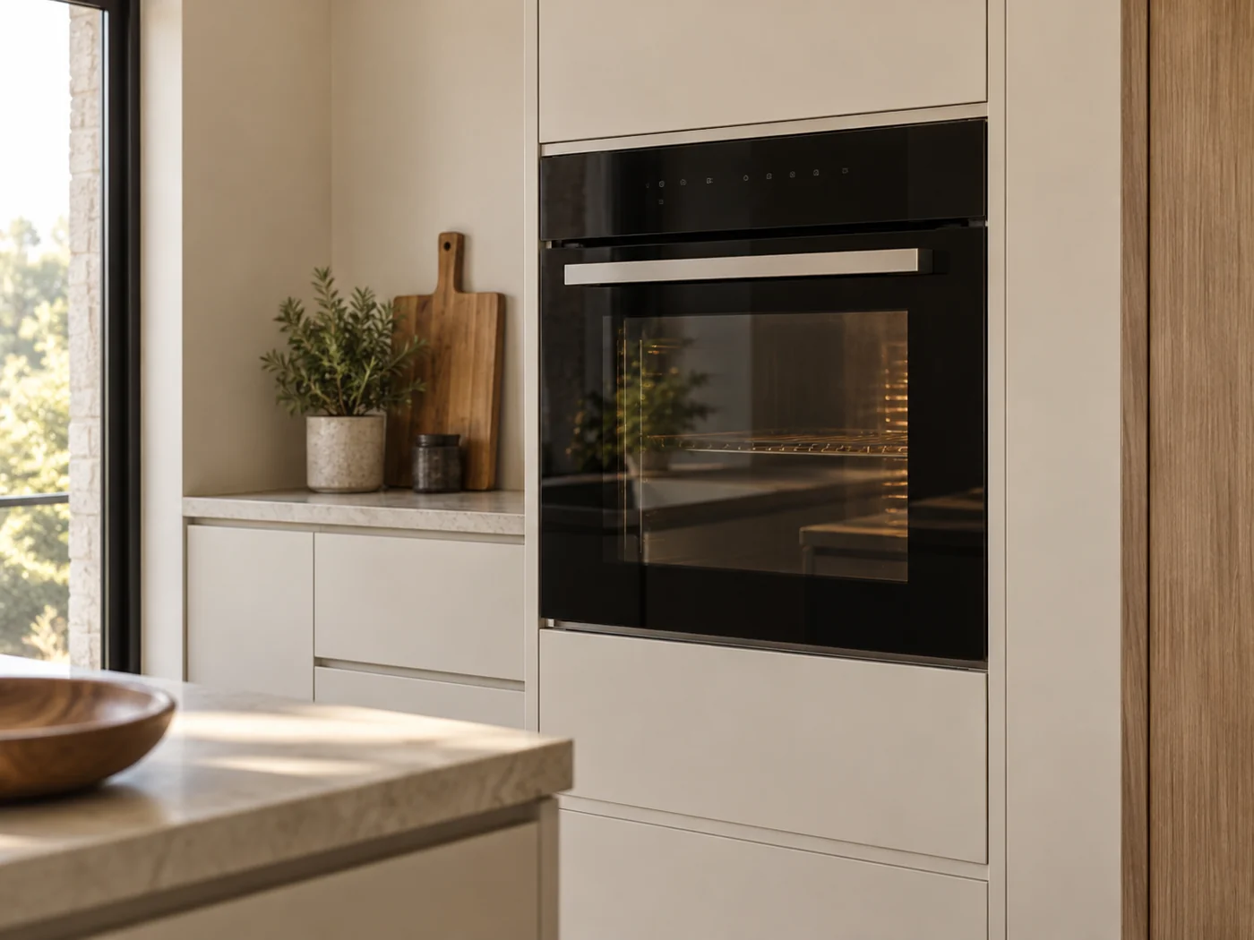 Miele H 7460 B｜嵌入式電烤箱櫥櫃安裝生成示意