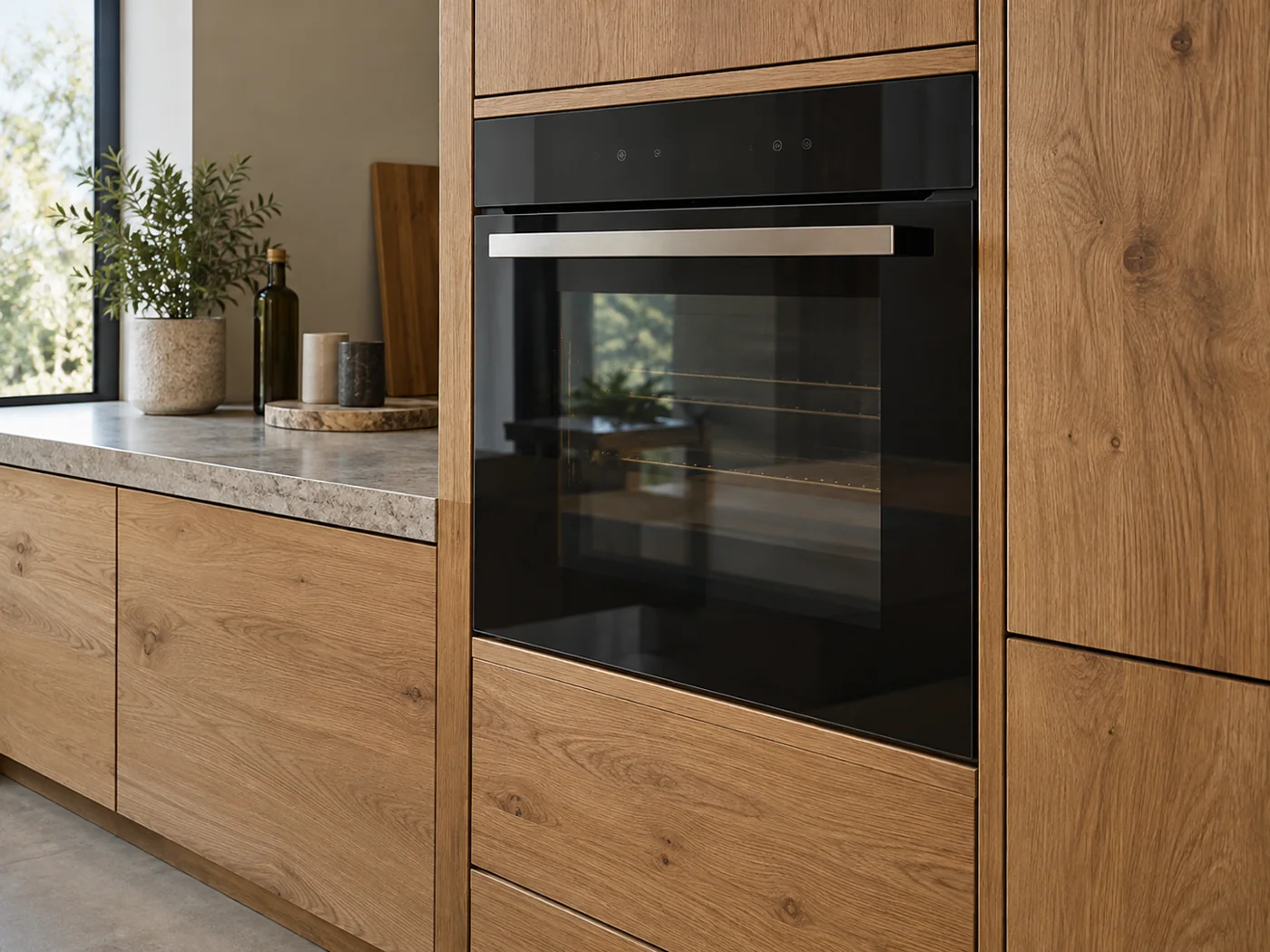 Miele H 7464 BP｜嵌入式電烤箱櫥櫃安裝生成示意