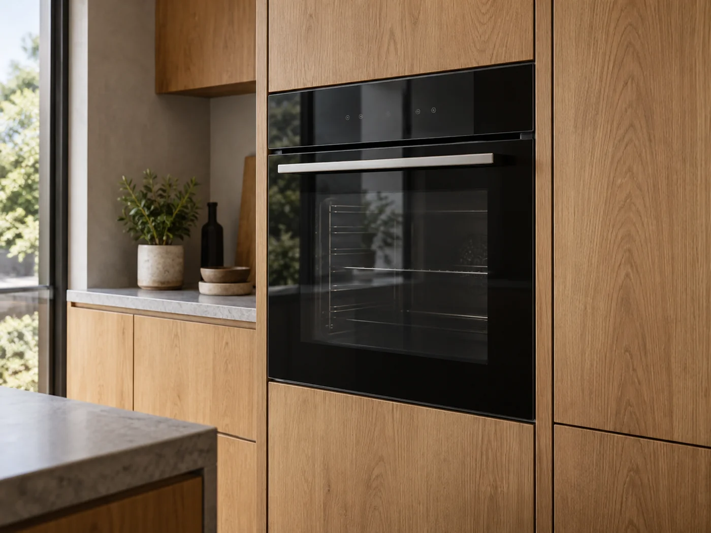 Miele H 7660 BP|嵌入式電烤箱櫥櫃安裝生成示意