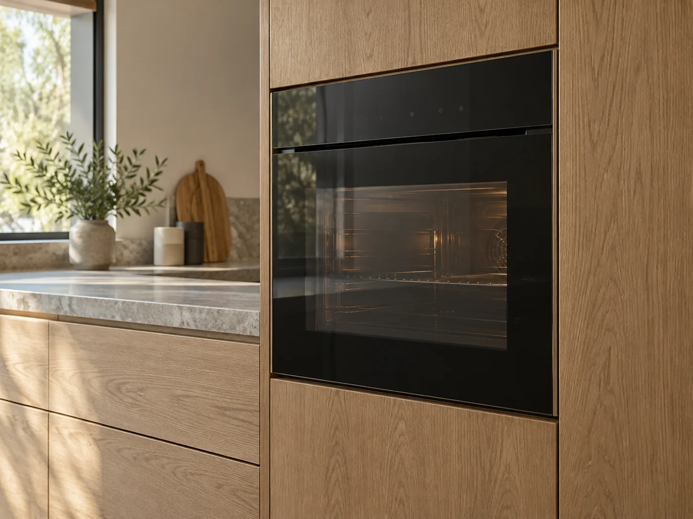 Miele H 7840 BPX|無把手緊湊型嵌入式烤箱櫥櫃安裝生成示意