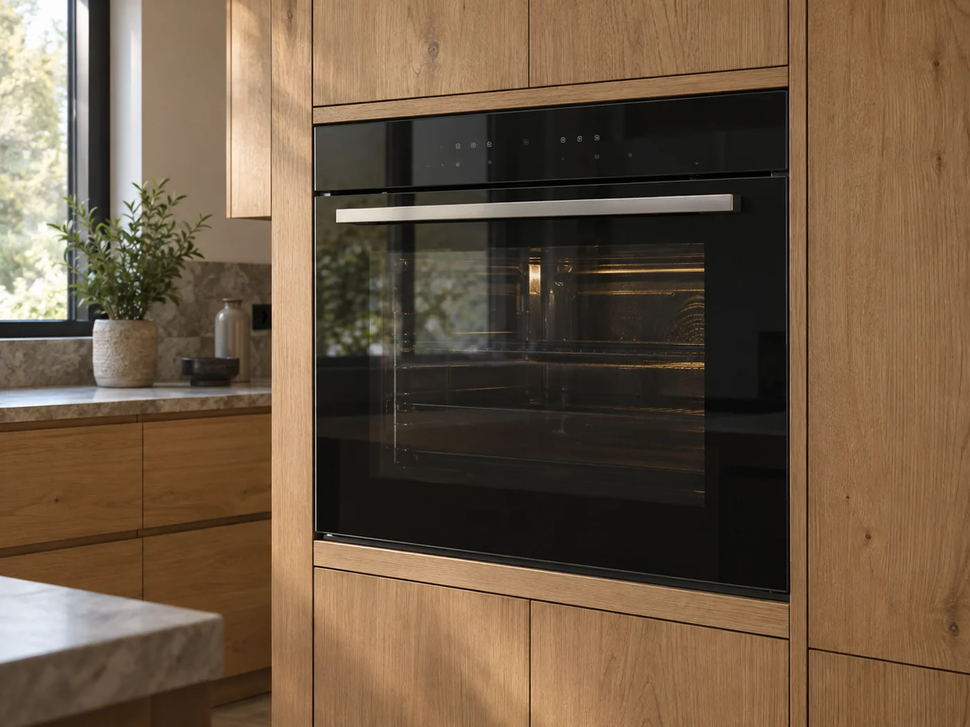 Miele H 7890 BP|90 公分寬嵌入式烤箱櫥櫃安裝生成示意