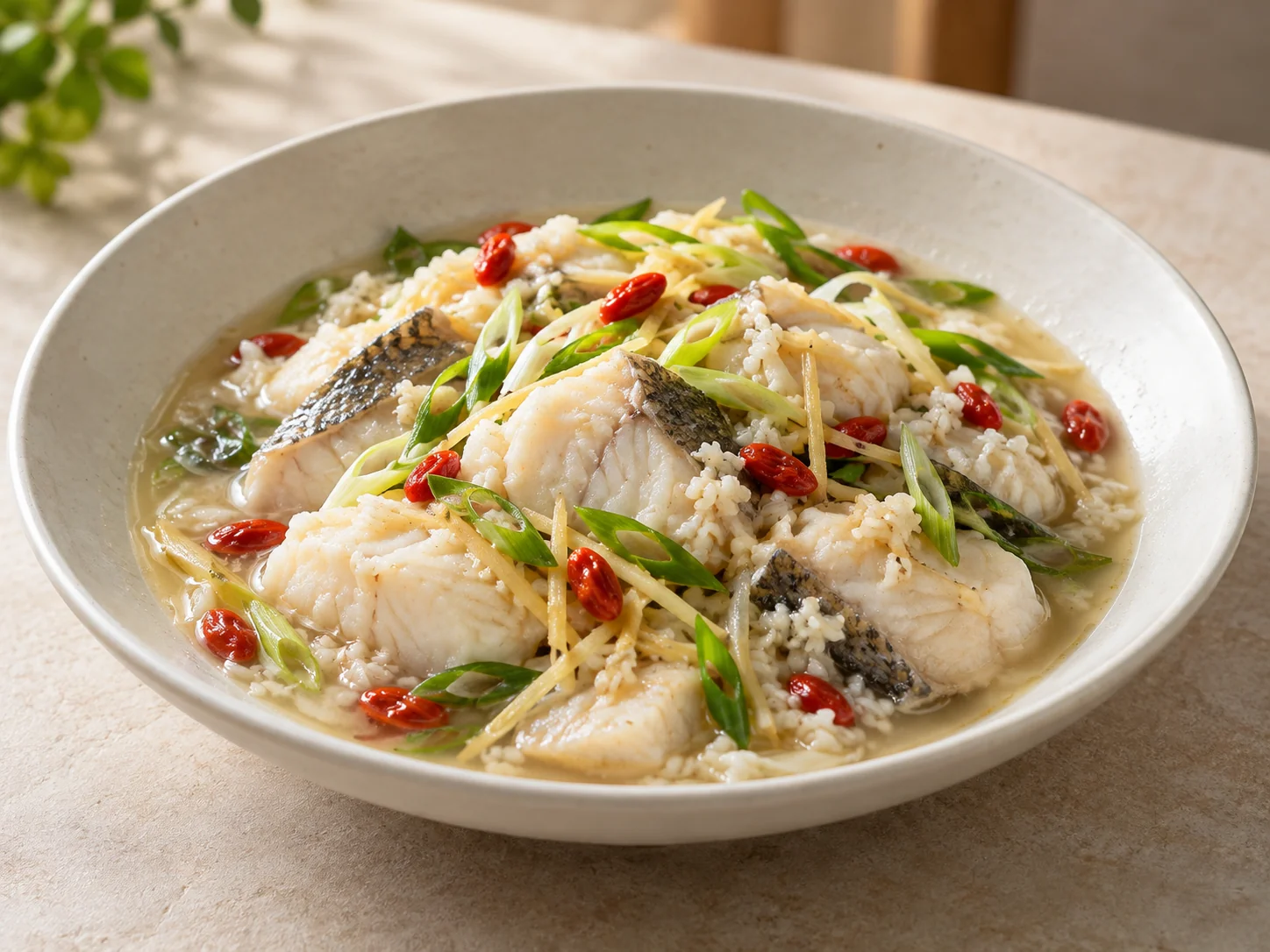酒釀魚片・AI 生成料理示意